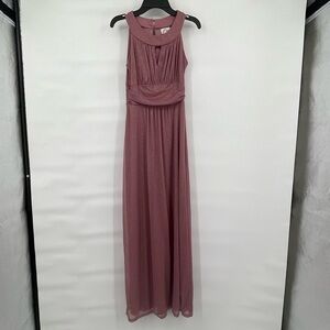sweet storm dusty pink glittery prom formal gown dress